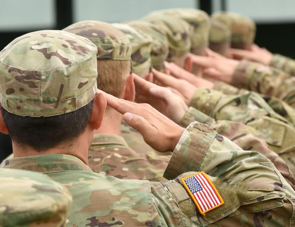 Military-Officers-Lined-Up-Saluting